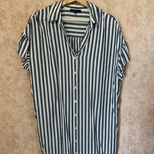 Madewell Striped Courier Shirt Dress Size M